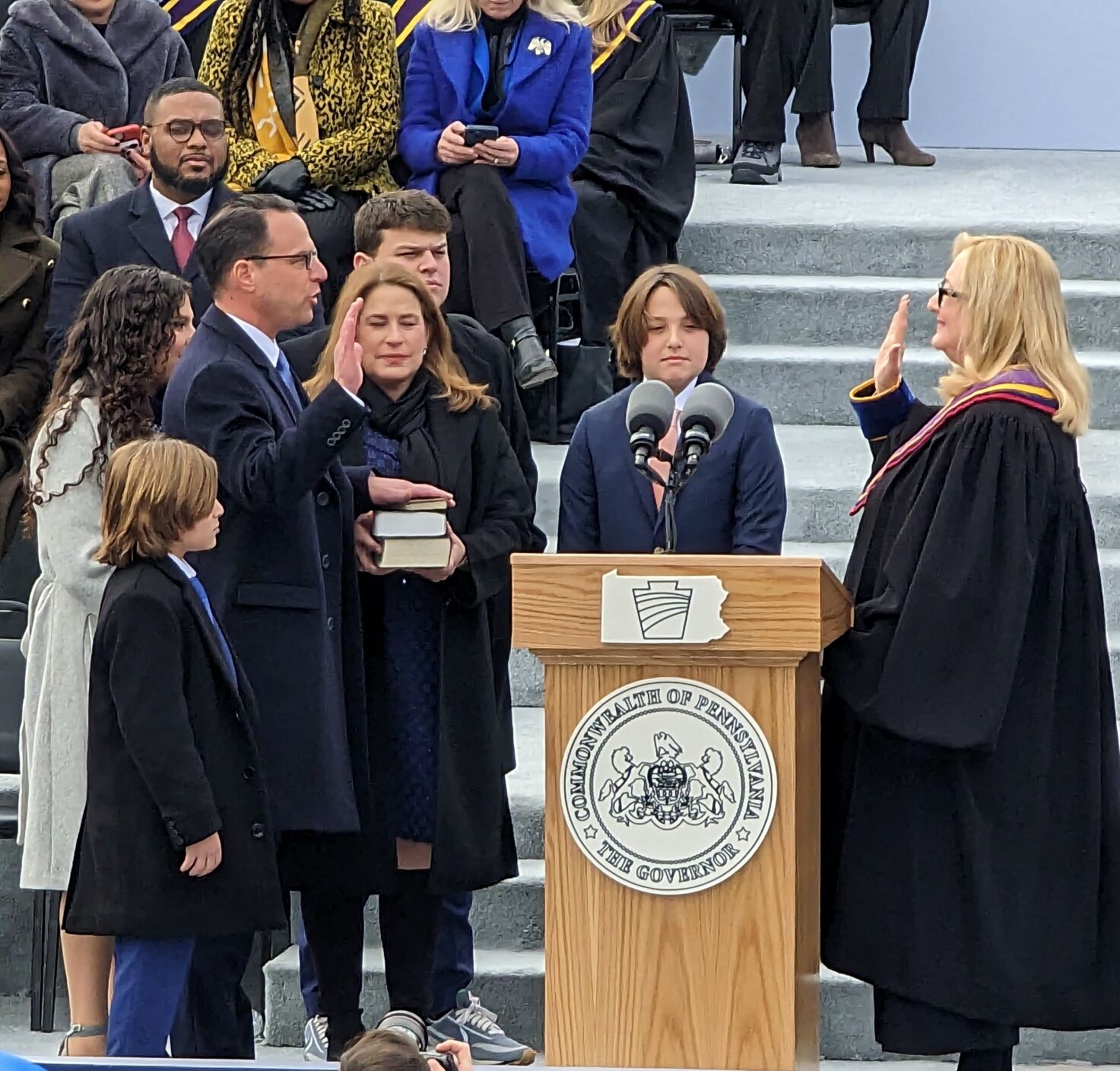 Shapiro takes over as Pa. governor, pledges protections for freedom, opportunity
